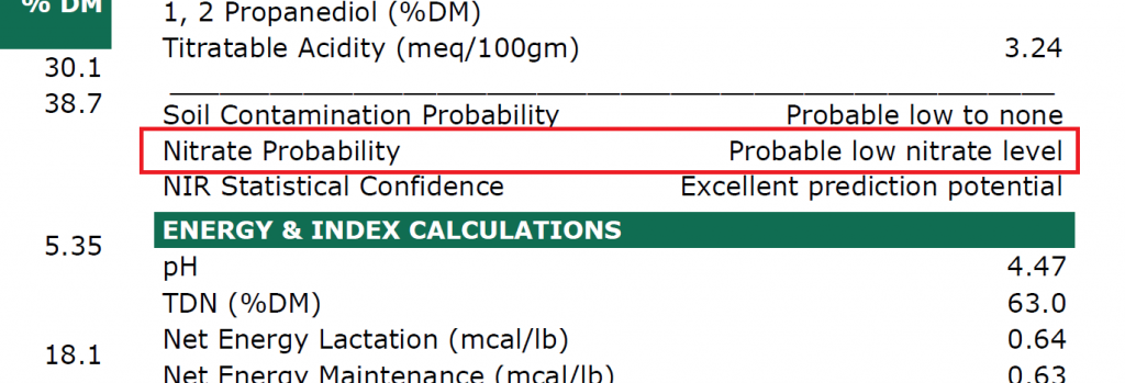 Nitrate Probablity